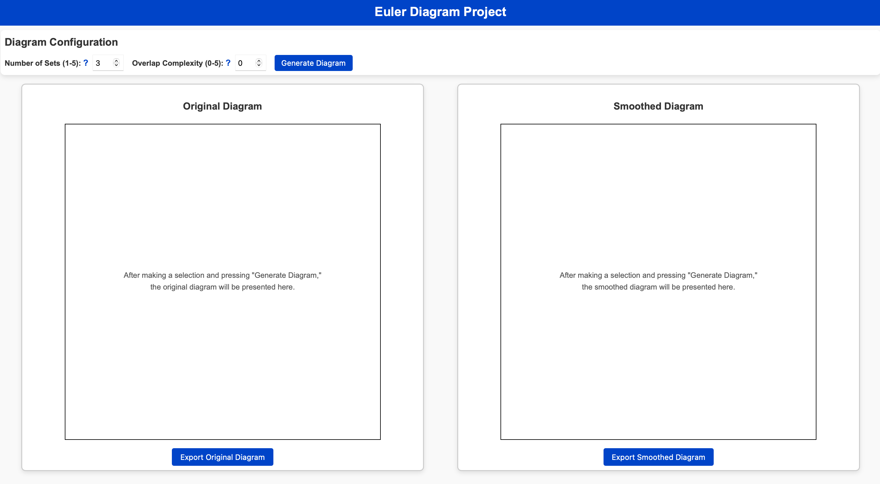 Third Screenshot of Euler Diagram Generator