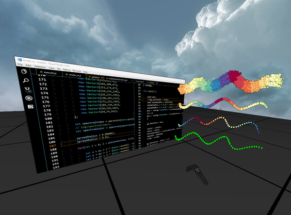 : Modifying brush generation and rendering code at runtime in VR.